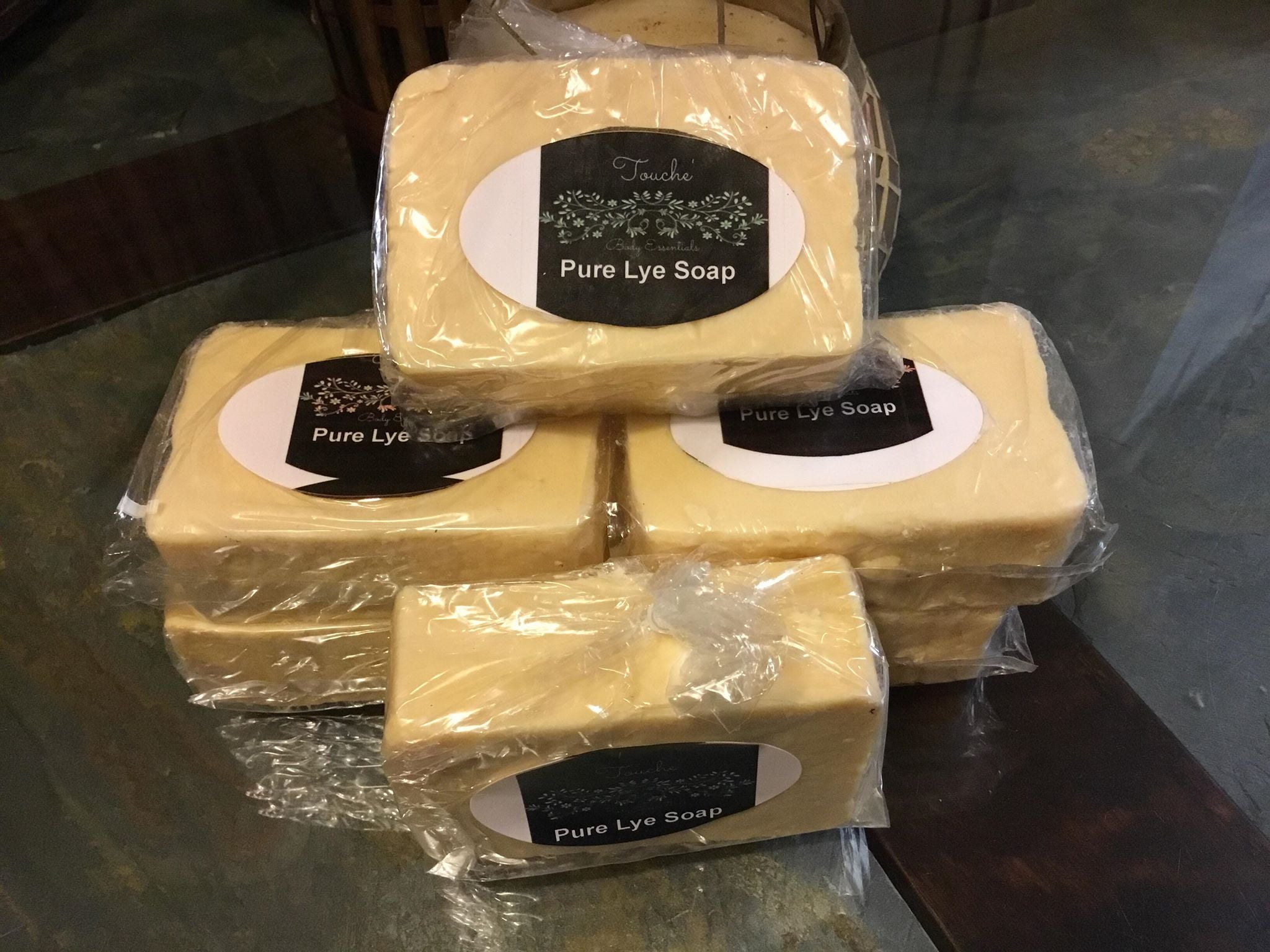 All natural handmade Lye soap, use it as a full body soap or use it as a face and neck soap. Guaranteed to lighten and or remove blemishes and dark spots. Lye soap is great for dry and oily skin. Our pure Lye soap will leave your skin feeling firm, clean,